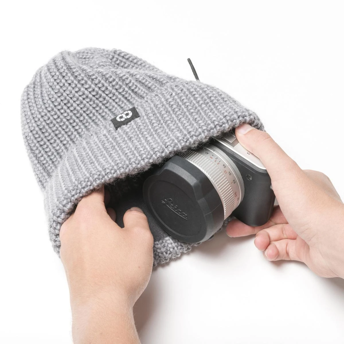 Kepurė-fotomaišelis Cooph Beanie Knit (Pilka)