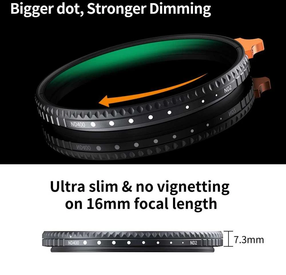 Kf Concept K&amp;F Concept 95mm Variable ND Filter ND2-ND400 (9stop)