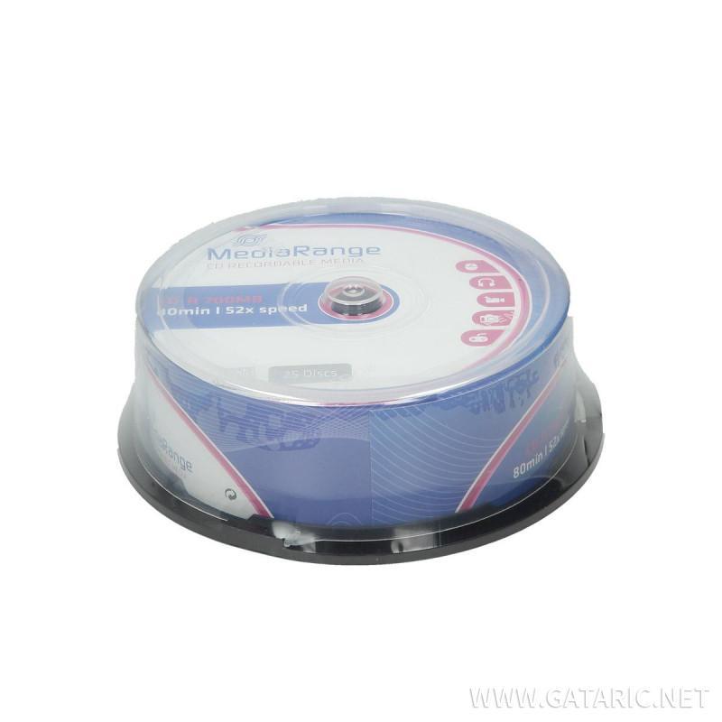 MediaRange CD-R 700 MB 25 vnt Spindel 52x MR201