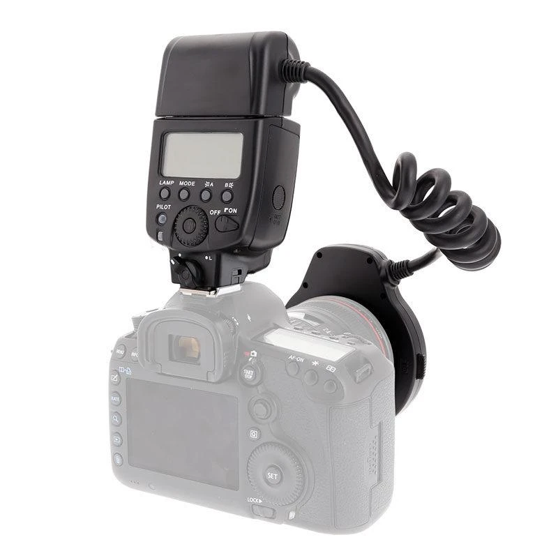 Meike MK-14EXT makro žiedinė blykstė Nikon