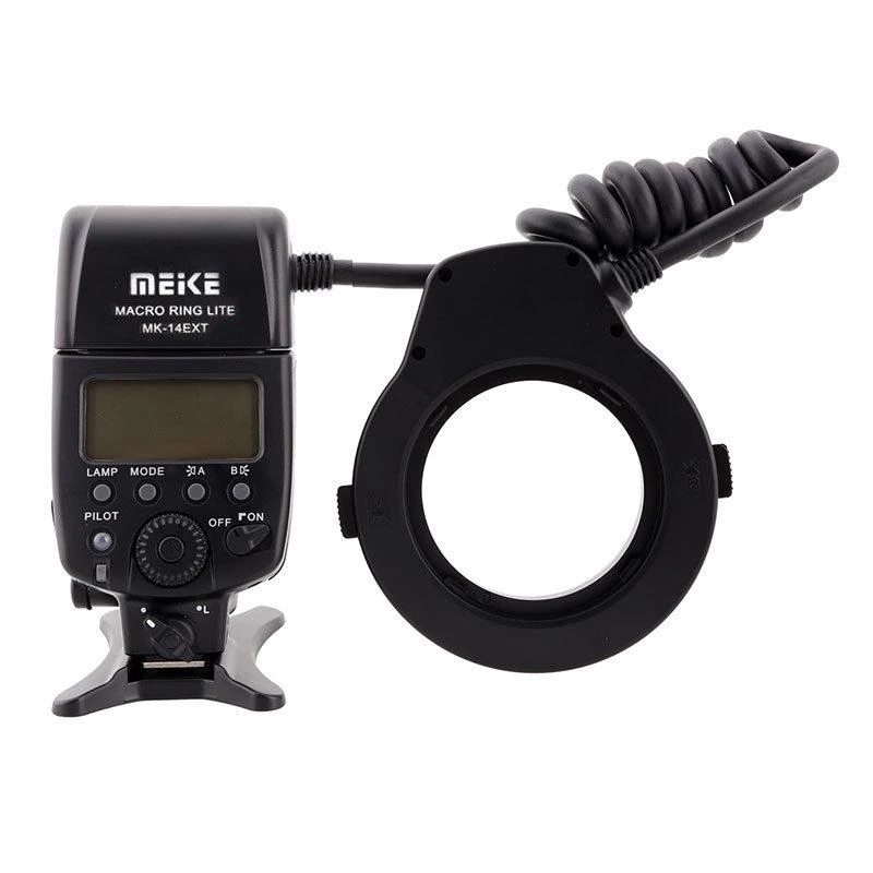Meike MK-14EXT makro žiedinė blykstė Nikon