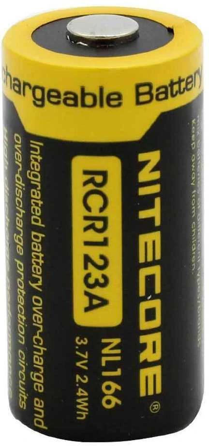 Nitecore NL166 įkraunama baterija, cilindro profilis