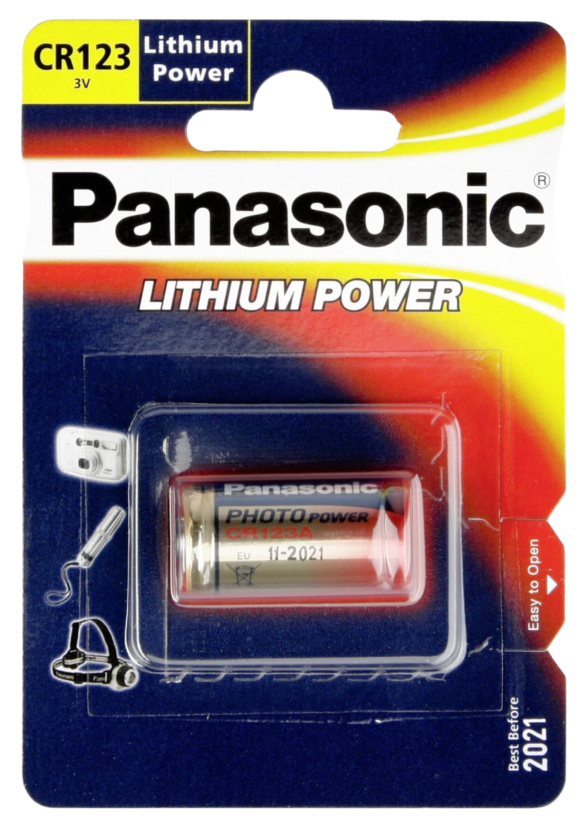 Panasonic cr123 Ličio jonų Elementas 3V 1vnt