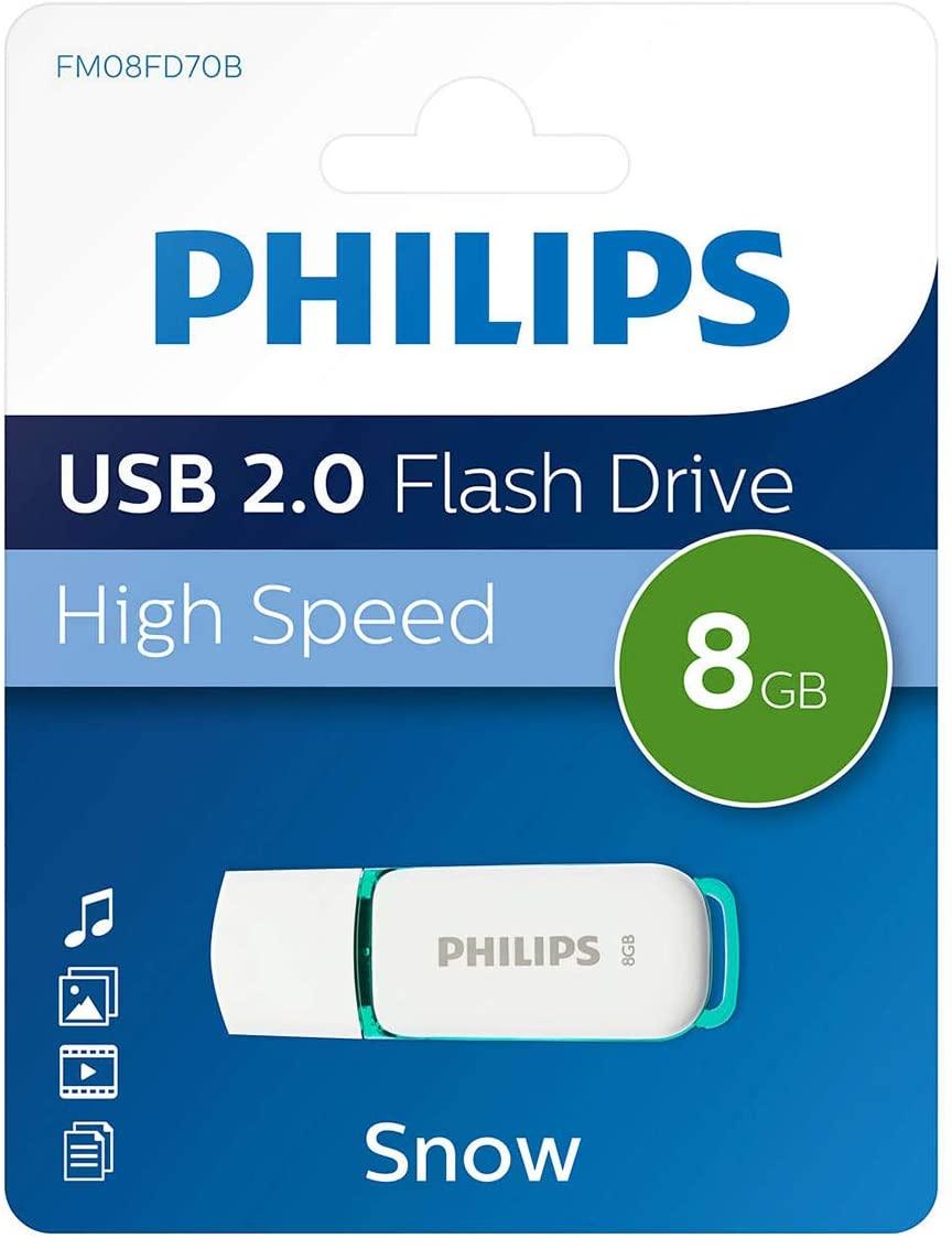 Philips USB 2.0 8GB Snow Edition Žalias
