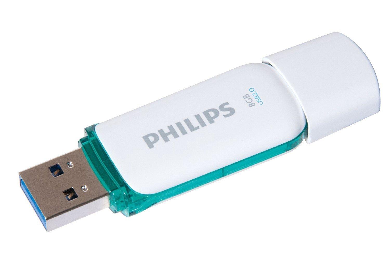 Philips USB 2.0 8GB Snow Edition Žalias