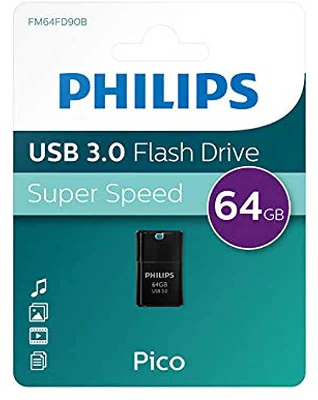 Philips USB 3.0 64GB Pico Edition Juodas