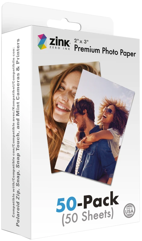 POLAROID ZINK MEDIA 2X3" 50 PACK