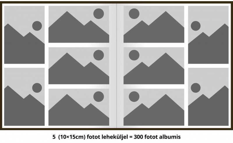 Nuotraukų rėmelis Poldom Album BD60PG Assort Juodas 10x15 300