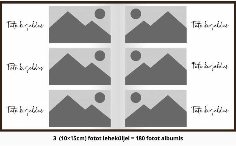 Nuotraukų rėmelis Poldom Album BD60PG Assort Juodas 10x15 300