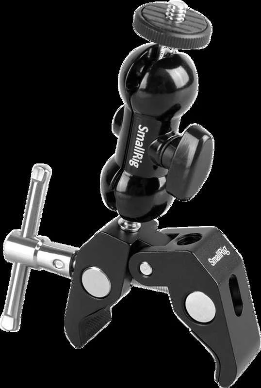 SMALLRIG 1138 DOUBLE BALLHEAD W/CLAMP &amp; 1/4" SCREW