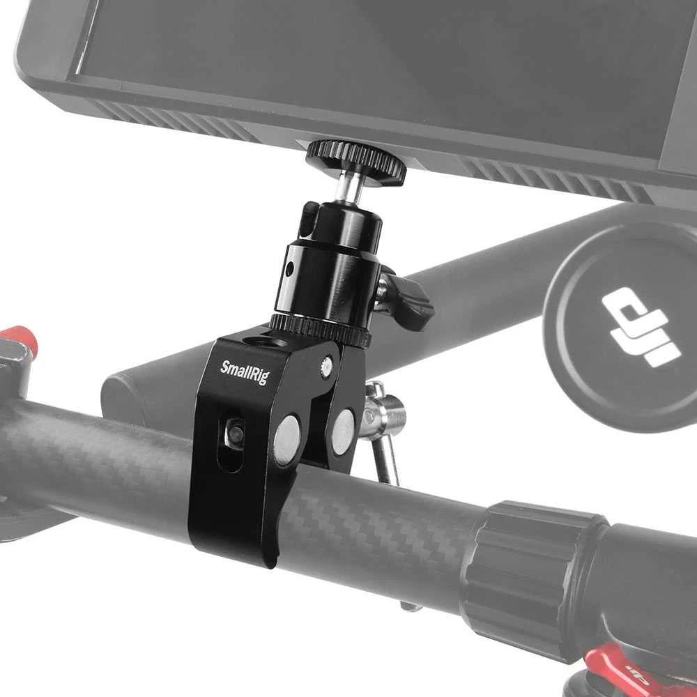 SMALLRIG 1138 DOUBLE BALLHEAD W/CLAMP &amp; 1/4" SCREW