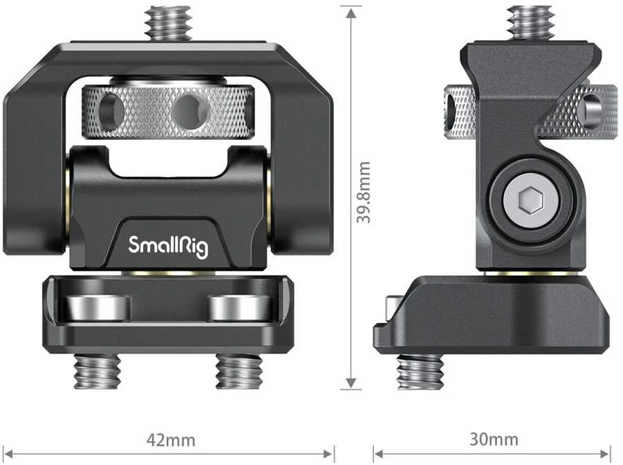Smallrig 2904 Swivel and Tilt Adjustable Monitorius Mount with 1/4