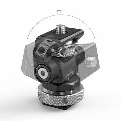 SmallRig 2905 pasukamas ir amp; Reguliuojamas pakreipimo monitoriaus laikiklis su šalto bato laikikliu