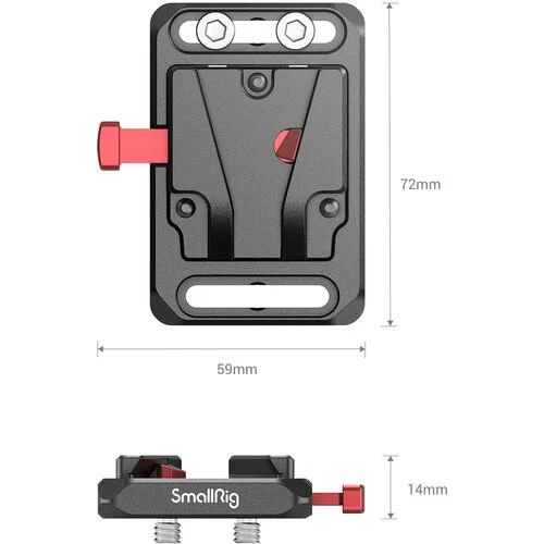SMALLRIG 2987 BATTERY PLATE MINI V-MOUNT