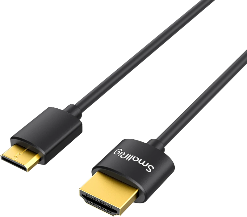 SmallRig 3040 HDMI laidas su aukso spalvos jungtimis