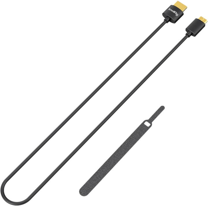 SmallRig 3041 HDMI laidas su kibia tvirtinimo juostele