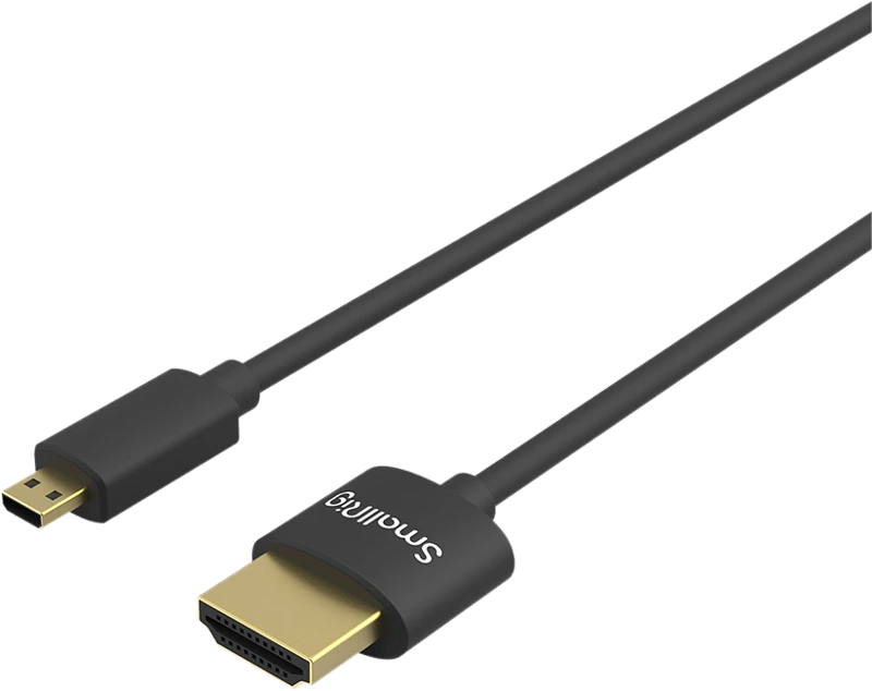 „SmallRig 3043“ HDMI kabelis itin plonas 4K 55 cm (nuo D iki A)