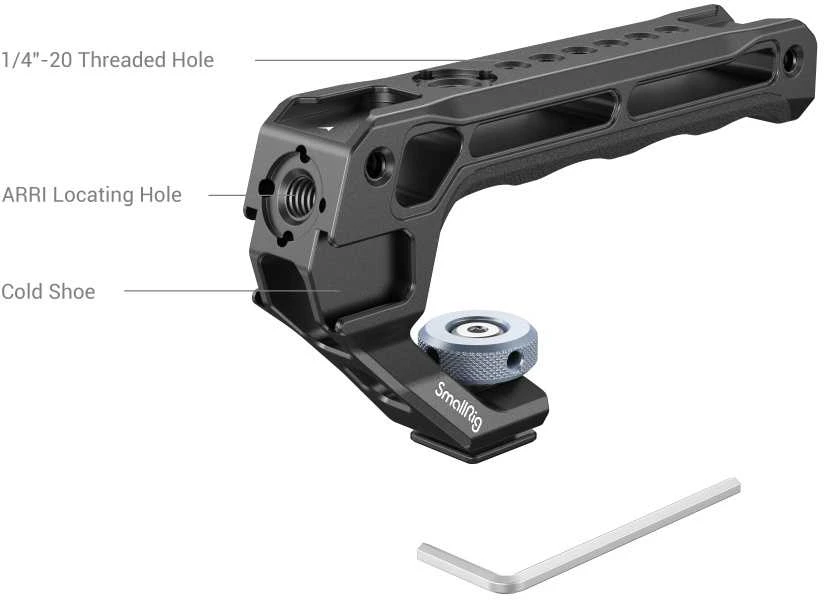 SMALLRIG 3764 VIRŠUTINĖ RANKENA SU ŠALTA BATU