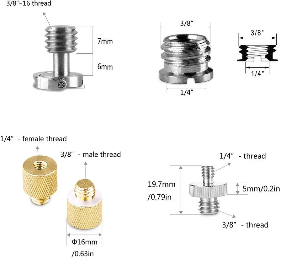 SMALLRIG 3995 SCREW RATCHET WINGNUT SET