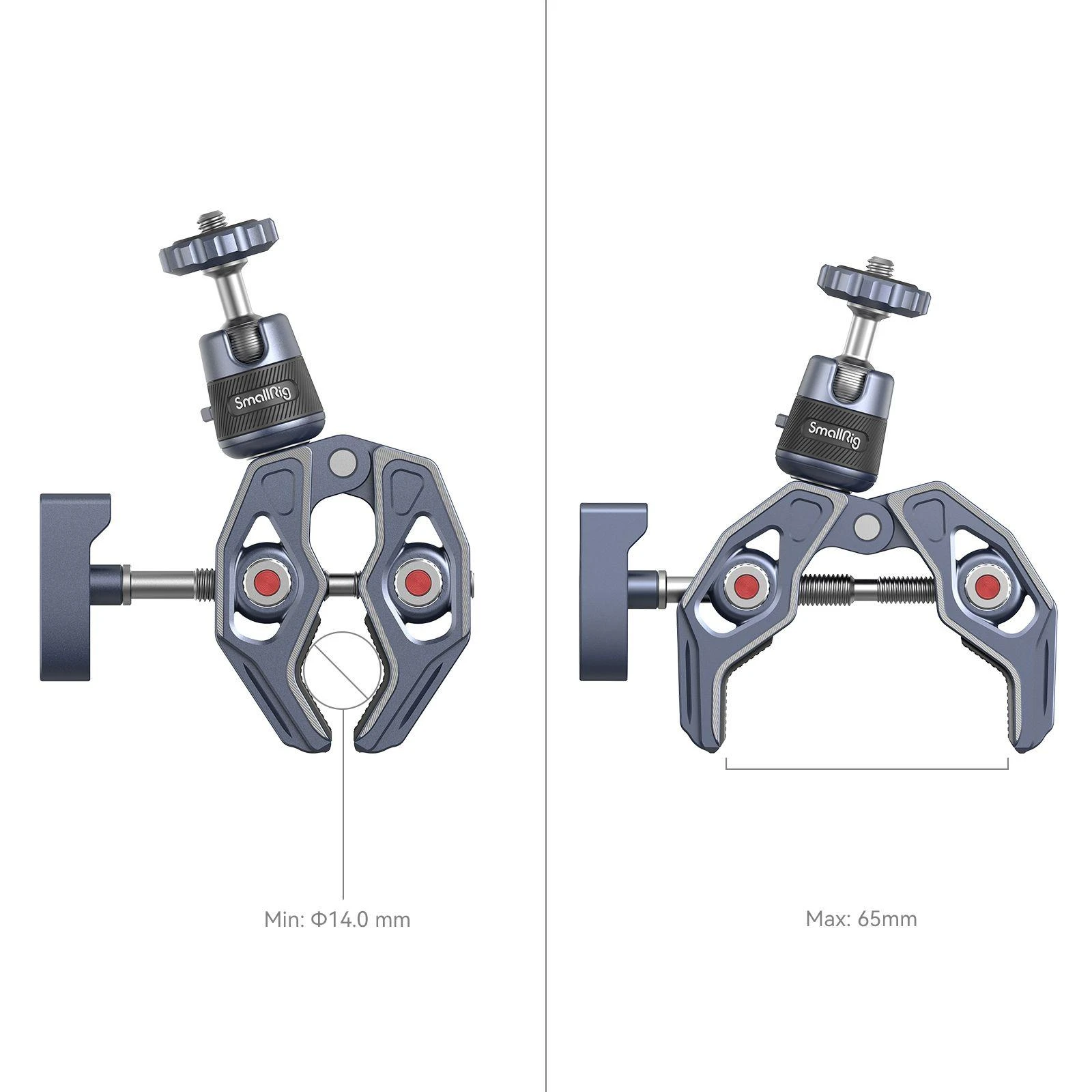SMALLRIG 4102 SUPER CLAMP WITH 360 BALLHEAD MOUNT FOR ACTION CAMERAS