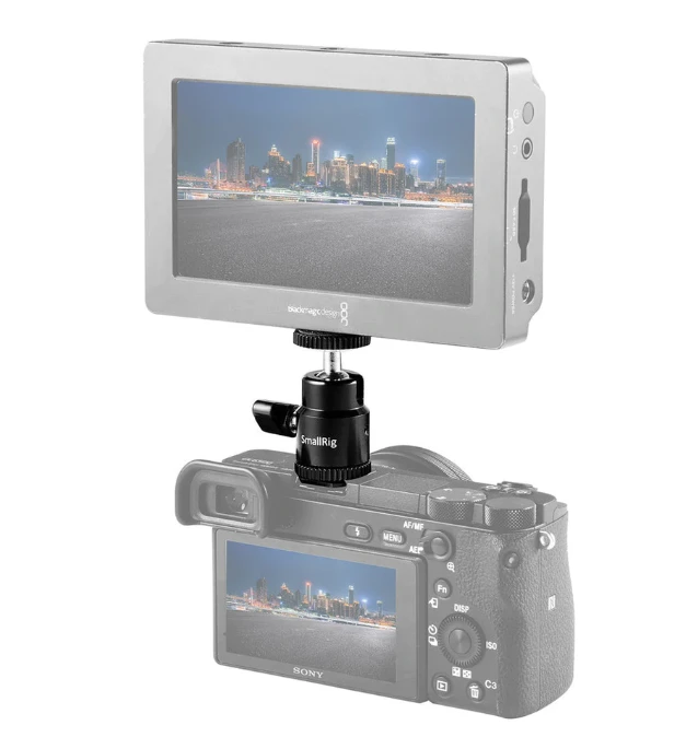 SMALLRIG 761 COLD SHOE MOUNT - BALLHEAD 1/4" SCREW