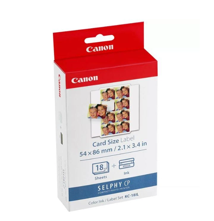 Canon KC-18IL Spalvotas Rašalas + Popieriaus rinkinys Mini lipdukai - 18 lapų