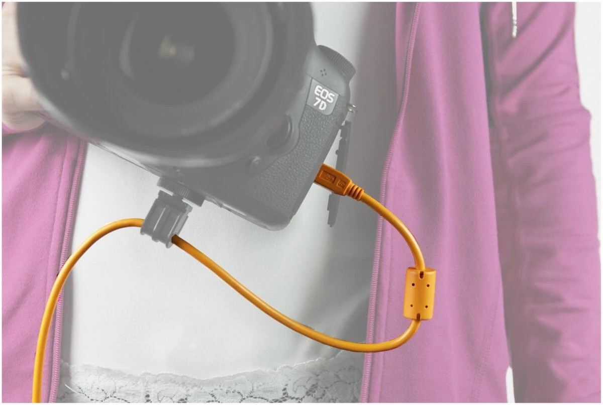 Tether Tools TetherPro USB 2.0 A/MiniB 5 Pin 4,6m oranžinis