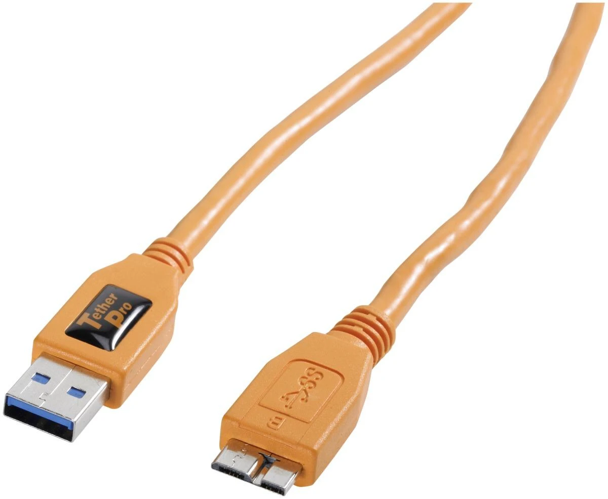 Tether Tools TetherPro USB 3.0 A/Micro B 4,6m oranžinis
