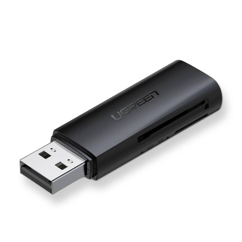 UGREEN CM264 TF/SD USB 3.0 atminties kortelių skaitytuvas juodas