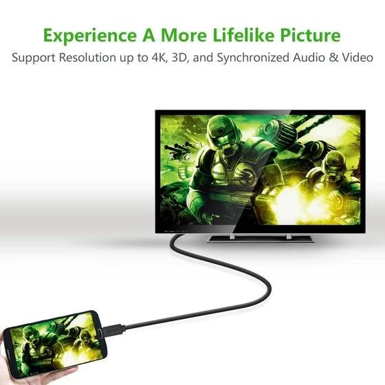 UGREEN HD127 Micro HDMI to HDMI Cable 3m juodas