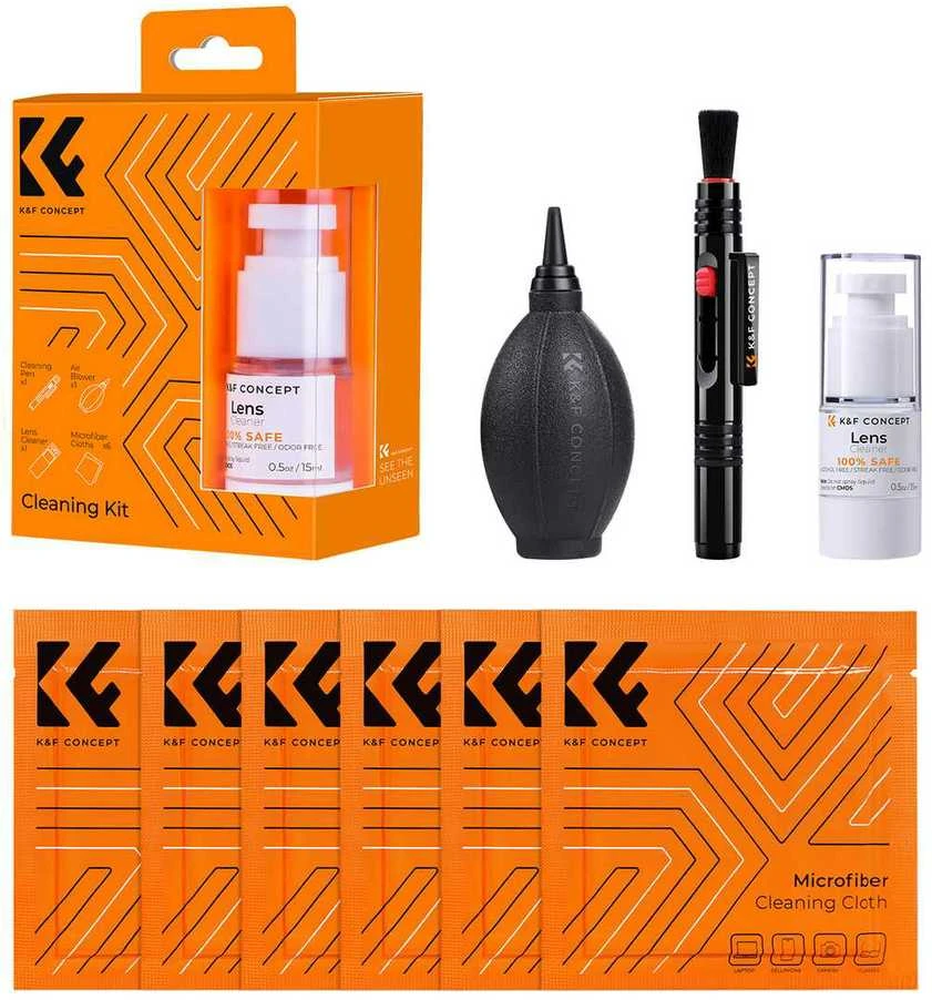 Valiklis Kf Concept K&F Concept 4 viename fotoaparato objektyvo valymo rinkinys, skirtas DSLR fotoaparatui