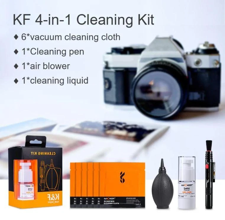 Valiklis Kf Concept K&F Concept 4 viename fotoaparato objektyvo valymo rinkinys, skirtas DSLR fotoaparatui
