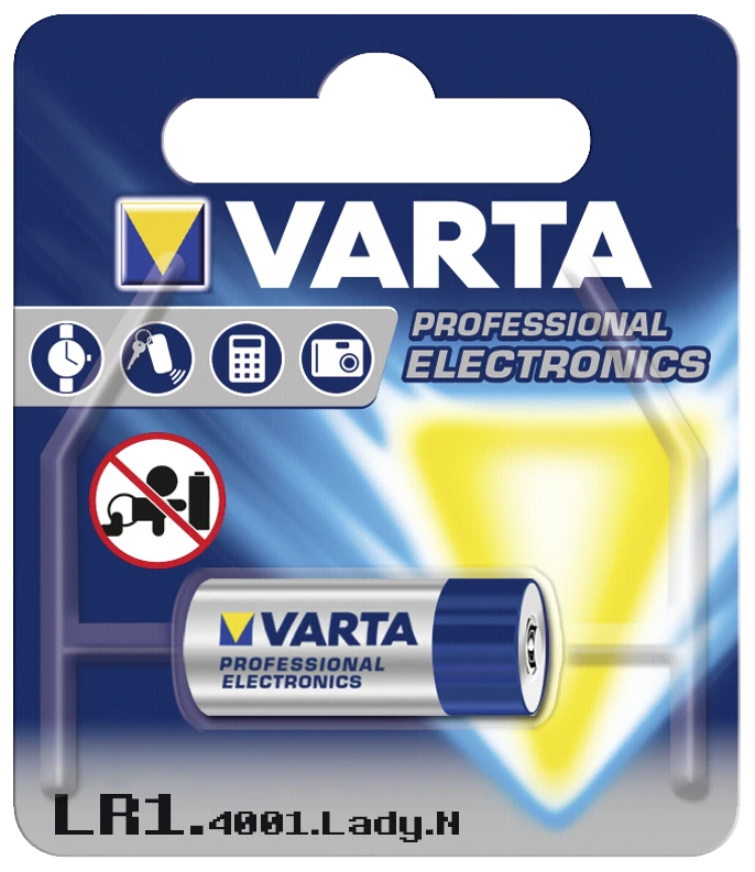 Varta N Lady šarminė baterija pakuotėje