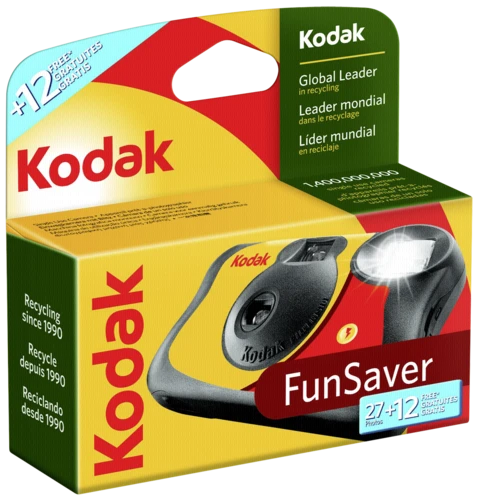Vienkartinis fotoaparatas Kodak Fun Saver 27+12