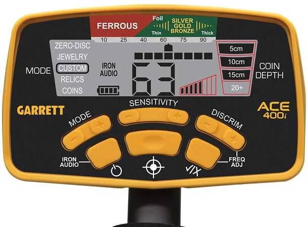 Garrett ACE 400i +3 priedai