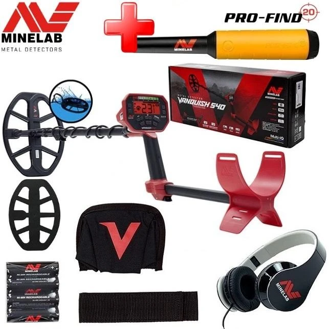 Minelab Vanquish 540 + Pro-Find 15 (vertė 99 Eur.)