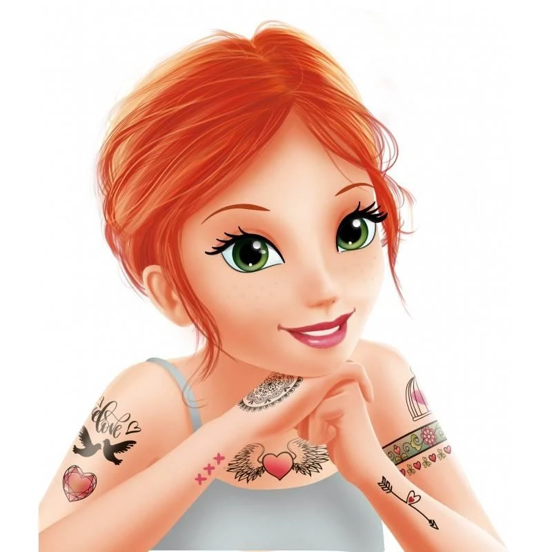 75 Tatuiruotės mergaitėms „Coloured”