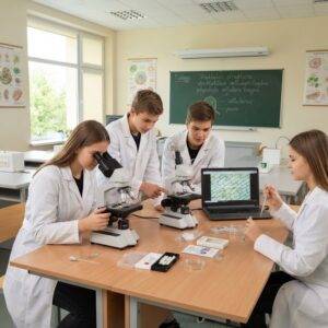 Biologinis mikroskopas Researcher Trino 40x-1000x. aprašymas - Prekės nuotrauka