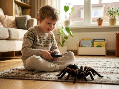 Nuotoliniu būdu valdoma tarantula 17cm – Buki France aprašymas - Prekės nuotrauka