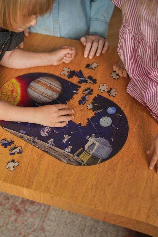 Interaktyvi medinė dėlionė Saulės sistema. 152 detalės