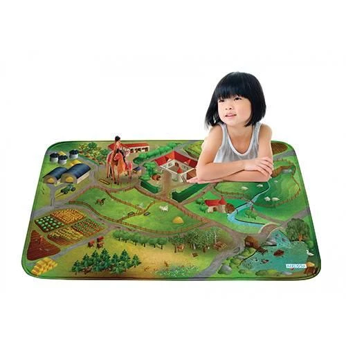 Kilimas Ultra Soft "Gyvulių ūkis" 100x150cm