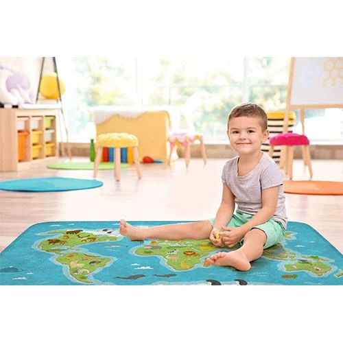 Kilimas Ultra Soft "Pasaulis" 100x150cm