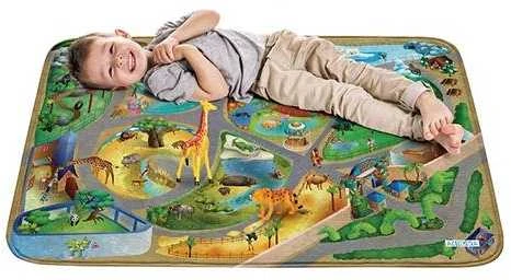 Kilimas Ultra Soft „Zoologijos sodas“ 100x150cm