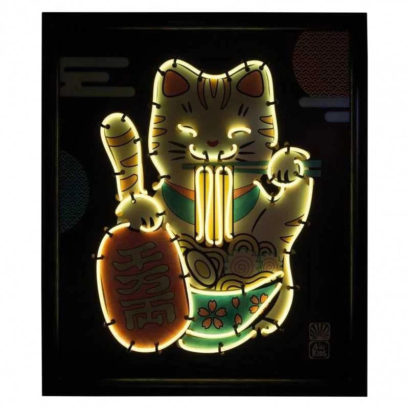 Kūrybinis rinkinys neoninis katinas Maneki-neko