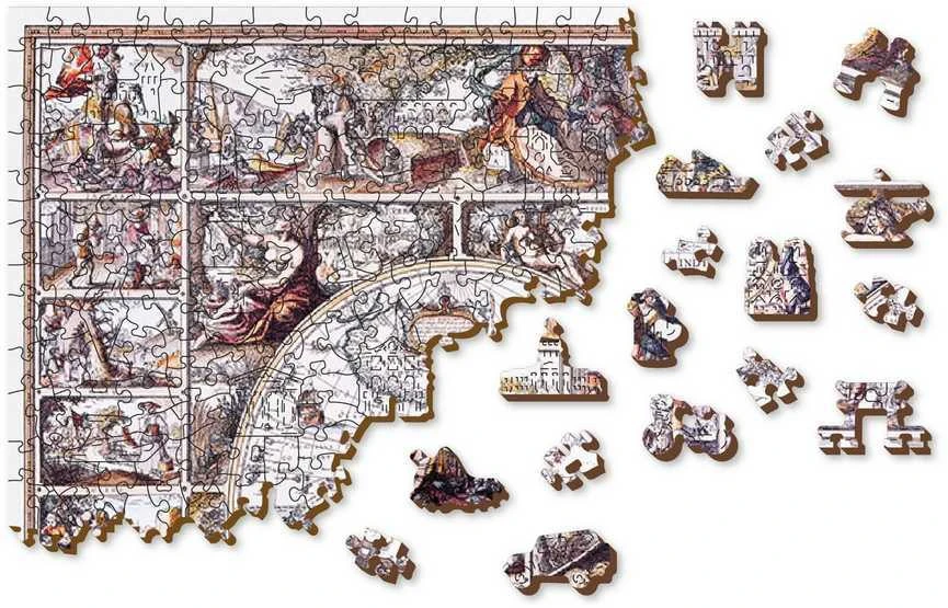 Medinė dėlionė „Tyrinėjimų žemėlapis“, 750 detalių
