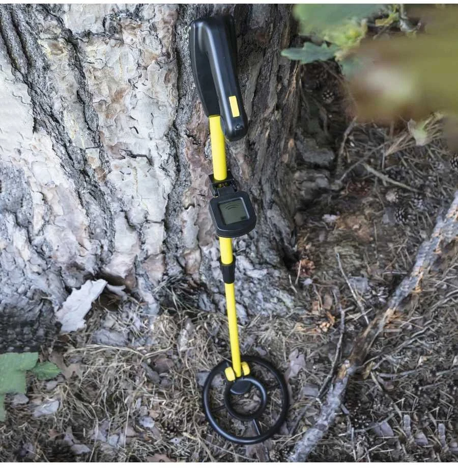 Metalo detektorius Metalo ieškiklis National Geographic su LCD ekranu, atsparus vandeniui, 12cm gylis