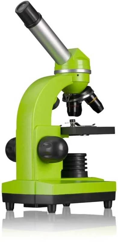 Mikroskopas JUNIOR Biolux SEL Student 40x-1600x Žalias. Vokietija
