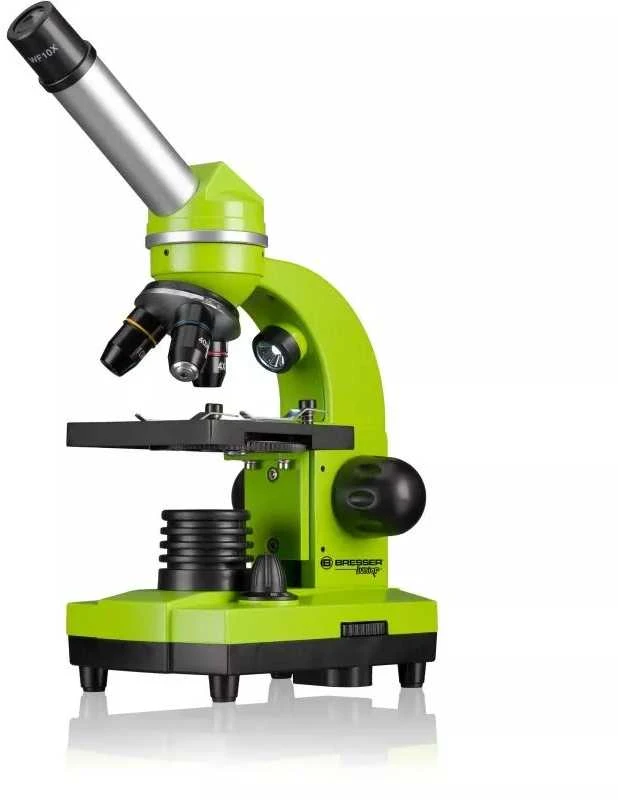 Mikroskopas JUNIOR Biolux SEL Student 40x-1600x Žalias. Vokietija