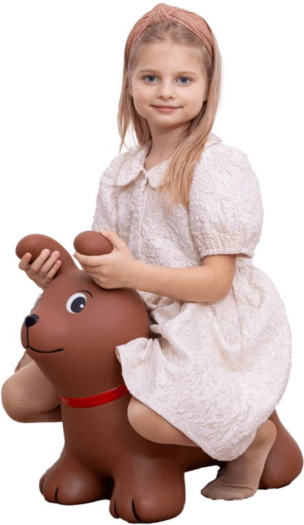 Šokliukas Rudas šuniukas 58 cm