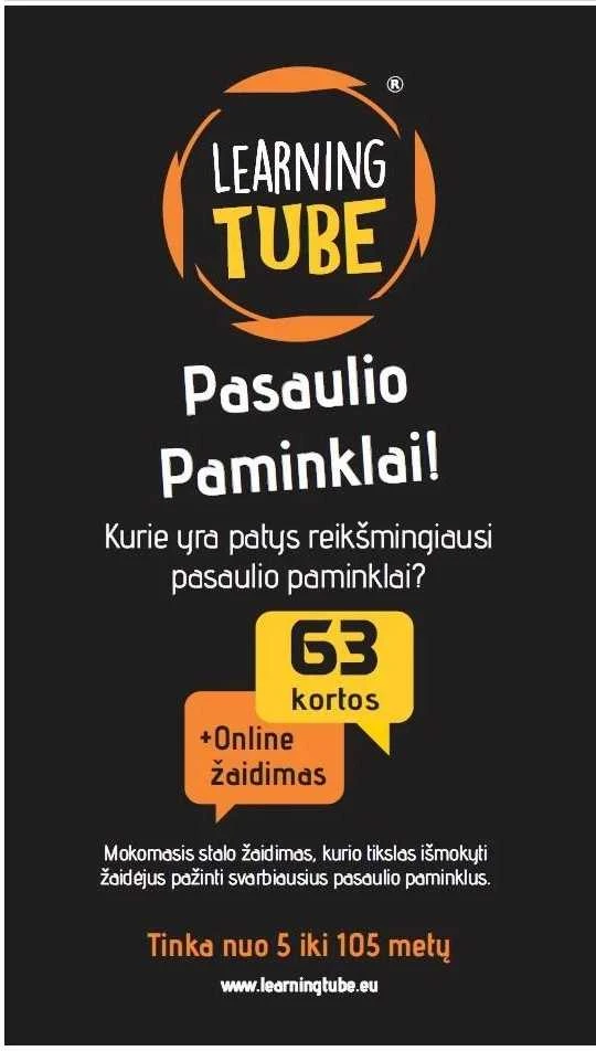 Stalo žaidimas Pasaulio paminklai 2+ žaidėjų. Lietuvių kalba